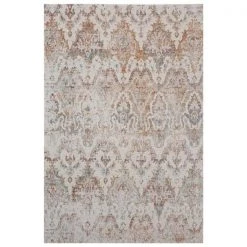 LR Resources ANTIQ81453CAB2040 Southern Rustic Area Rug; Beige & Cream