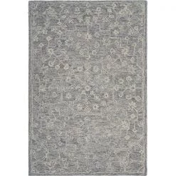 LR Resources JUNIP81571SGR3050 3 x 5 ft. Dazed Floral Escape Indoor Area Rug; Silver Gray