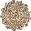 LR Home NATUR12040NAT40RD 4 ft. Natural & Spiral Boutique Jute Round Rug; Bleached Beige -Rugs&Mats Official Shop Unbeatablesale20Inc LRR4806xx650xxc39bfc