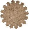 LR Home NATUR12043NAT60RD 6 ft. Dazzling Concentric Boutique Jute Round Rug; Snowflake Beige -Rugs&Mats Official Shop Unbeatablesale20Inc LRR4813xx650xxb1d6dc