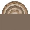 LR Home NATUR12041BHG40RD 4 ft. Concentric Boutique Jute Round Rug; Multi Color
