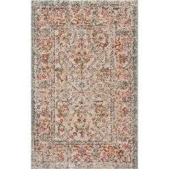 LR Resources ANTIQ81452CAB1A30 Caramel Botanical Woven Indoor Outdoor Rectangle Area Rug