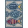 LR Resources OCEAN81672BUC5376 Tropical Fish Trio Indoor & Outdoor Rectangle Area Rug - Multi Color -Rugs&Mats Official Shop Unbeatablesale20Inc LRR5586xx650xx60c4d3