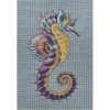 LR Resources OCEAN81675BUC7995 Tropical Seahorse Indoor & Outdoor Rectangle Area Rug - Multi Color