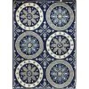 LR Home RUGSA99460BLU5070 Blue & Cream Floral Medallion Rectangle Rug -Rugs&Mats Official Shop Unbeatablesale20Inc LRR5610xx650xx50eb55