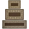 Madison Industries FLO-3PC-SA Floral Border Rug; Sand - 3 Piece -Rugs&Mats Official Shop Unbeatablesale20Inc MDSNN454xx1200xxcae8cb