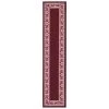 Madison Industries FLO-20X90-BU 20 x 90 in. Floral Border Extra Long Rectangle Runner Rug - Burgundy -Rugs&Mats Official Shop Unbeatablesale20Inc MDSNN455xx1200xxc36d5f