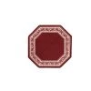 Madison Industries FLO-54X54-BU 54 x 54 in. Floral Border Octagon Accent Rug - Burgundy -Rugs&Mats Official Shop Unbeatablesale20Inc MDSNN467xx650xx33b922