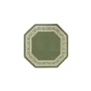 Madison Industries FLO-54X54-GN 54 x 54 in. Floral Border Octagon Accent Rug - Green