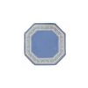 Madison Industries FLO-54X54-BL 54 x 54 in. Floral Border Octagon Accent Rug - Blue -Rugs&Mats Official Shop Unbeatablesale20Inc MDSNN469xx650xxa4ed69