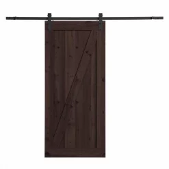 Northbeam COV0022214210 Farm Style Sliding Door; Distressed - Smoke
