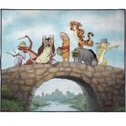 Winnie the Pooh 821759 Bridge Scene Room Rug
