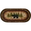 Mayberry Rug CC5276 20X44 20 x 44 in. Oval Cozy Cabin Birch Bear Printed Nylon Kitchen Mat & Rug -Rugs&Mats Official Shop Unbeatablesale20Inc MYBR1783xx650xx7ba742