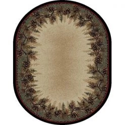 Mayberry Rug AD3823 8X10OV 7 ft. 10 in. x 9 ft. 10 in. Oval American Destination Mount Le Conte Area Rug; Multi Color