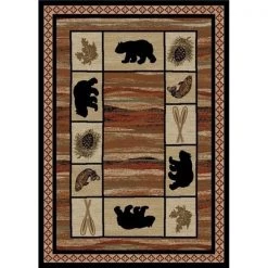 Mayberry Rug HS7463 2X3 2 ft. 3 in. x 3 ft. 3 in. Hearthside Vogel Area Rug; Multi Color