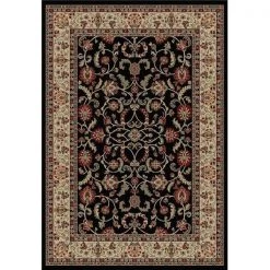 Mayberry Rug HT7913 5X8 HOMETOWN 5 ft. 3 in. x 7 ft. 7 in. Home Town Classic Keshan Ebony Area Rug