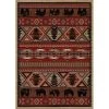 Mayberry Rug LK6970 2X8 2 ft. 3 in. x 7 ft. 7 in. Lodge King Red Pine Area Rug