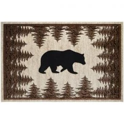 Mayberry Rug AX8462 8X10 7 ft. 10 in. x 9 ft. 10 in. Axel Tranquil Bear Area Rug; Multi Color