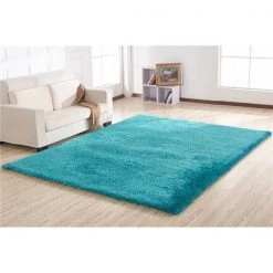 Amazing Rugs NS2017-57 5 x 7 ft. Chubby Shaggy Hand Tufted Area Rug in Turquoise