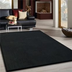 Amazing Rugs NL1007-811 8 x 11 ft. Fancy Shaggy Hand Tufted Area Rug in Black