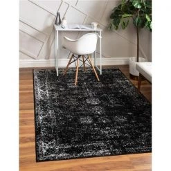 Unique Loom 3141457 Casino Sofia Area Rug; Black