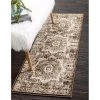 Unique Loom 3134974 3 ft. x 9 ft. 10 in. Imperial Lygos Runner Rug; Chocolate Brown
