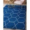Unique Loom 3146472 10 x 14 ft. Geometric Trellis Frieze Rectangular Rug; Navy Blue -Rugs&Mats Official Shop Unbeatablesale20Inc NQLM2755xx650xxe54b3a