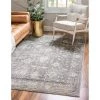 Unique Loom 3147254 4 x 6 ft. Central Portland Rectangular Rug; Gray