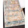 Unique Loom 3142376 2 ft. 7 in. x 10 ft. Gondola Rosso Runner Rug; Blue -Rugs&Mats Official Shop Unbeatablesale20Inc NQLM3807xx650xx6ef136