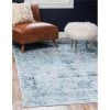 Unique Loom 3134068 5 x 8 ft. Casino Sofia Rectangular Rug; Light Blue