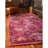 Unique Loom 3140161 10 x 13 ft. Coppelia Baracoa Rectangular Rug; Pink