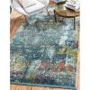 Unique Loom 3140210 2 ft. 2 in. x 3 ft. Alamar Baracoa Rectangular Rug; Teal -Rugs&Mats Official Shop Unbeatablesale20Inc NQLM6874xx650xx2a344e