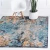 Unique Loom 3144755 6 x 6 ft. Pollock Vita Square Rug; Turquoise -Rugs&Mats Official Shop Unbeatablesale20Inc NQLM7107xx650xx67723a
