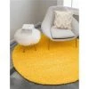 Unique Loom 3151430 5 x 5 ft. Solid Shag Round Rug; Tuscan Sun Yellow -Rugs&Mats Official Shop Unbeatablesale20Inc NQLM7445xx650xx6f4b9b