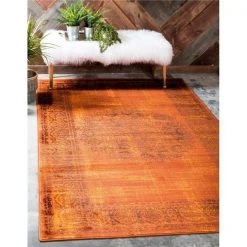 Unique Loom 3134880 8 ft. x 11 ft. 6 in. Imperial Cypress Rectangular Rug; Terracotta