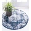Unique Loom 3144520 6 x 6 ft. Blackthorn Leila Round Rug; Navy Blue -Rugs&Mats Official Shop Unbeatablesale20Inc NQLM8106xx650xx2ad94b