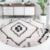 Unique Loom 3148519 4 x 4 ft. Rif Morocco Round Rug; Ivory -Rugs&Mats Official Shop Unbeatablesale20Inc NQLM825xx650xx909d06
