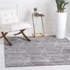 Unique Loom 3151525 3 x 3 ft. Geometric Trellis Frieze Square Rug; Light Gray -Rugs&Mats Official Shop Unbeatablesale20Inc NQLM8353xx650xx10dbcc