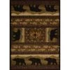 United Weavers 750 01943 912 7 ft. 10 in. x 10 ft. 6 in. Affinity Black Bears Oversize Rug; Lodge -Rugs&Mats Official Shop Unbeatablesale20Inc NTDWV127xx650xx9df04c 1