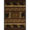 Rlm Distribution 7 ft. 10 in. x 10 ft. 6 in. Affinity Black Bears Oversize Rug; Lodge -Rugs&Mats Official Shop Unbeatablesale20Inc NTDWV127xx650xx9df04c
