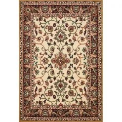 United Weavers 940 37597 24 1 ft. 10 in. x 3 ft. Manhattan Columbia Accent Rug; Cream