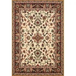United Weavers 940 37597 28 1 ft. 11 in. x 7 ft. 4 in. Manhattan Columbia Runner Rug; Cream
