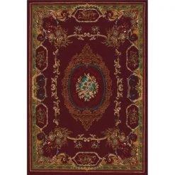 United Weavers 940 38134 24 1 ft. 10 in. x 3 ft. Manhattan Lexington Accent Rug; Burgundy