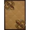 United Weavers 550 36992 24 1 ft. 10 in. x 3 ft. China Garden Corner Fleur de Lys Accent Rug; Berber
