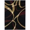 United Weavers 510 21376 35C 2 ft. 7 in. x 4 ft. 2 in. Contours La Chic Accent Rug; Onyx -Rugs&Mats Official Shop Unbeatablesale20Inc NTDWV1872xx650xx967d22