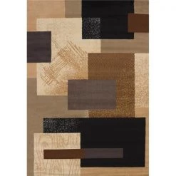 United Weavers 940 35650 46 3 ft. 11 in. x 5 ft. 3 in. Manhattan Soho Accent Rug; Brown