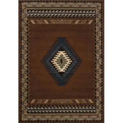 United Weavers 940 27050 24 1 ft. 10 in. x 3 ft. Manhattan Tucson Accent Rug; Brown