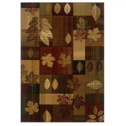 United Weavers 511 25159 69 5 ft. 3 in. x 7 ft. 6 in. Designer Contours CEM Autumn Bliss Area Rug; Toffee