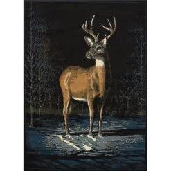 United Weavers 910 03060 58 5 ft. 3 in. x 7 ft. 2 in. Legends Winter Buck Area Rug; Multicolor