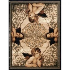 Rlm Distribution 5 ft. 3 in. x 7 ft. 2 in. Legends Cherubs Area Rug; Multicolor